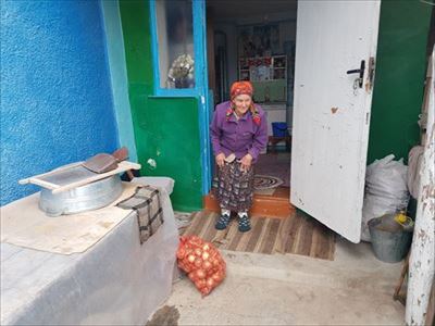 Arme vrouw in Moldavië